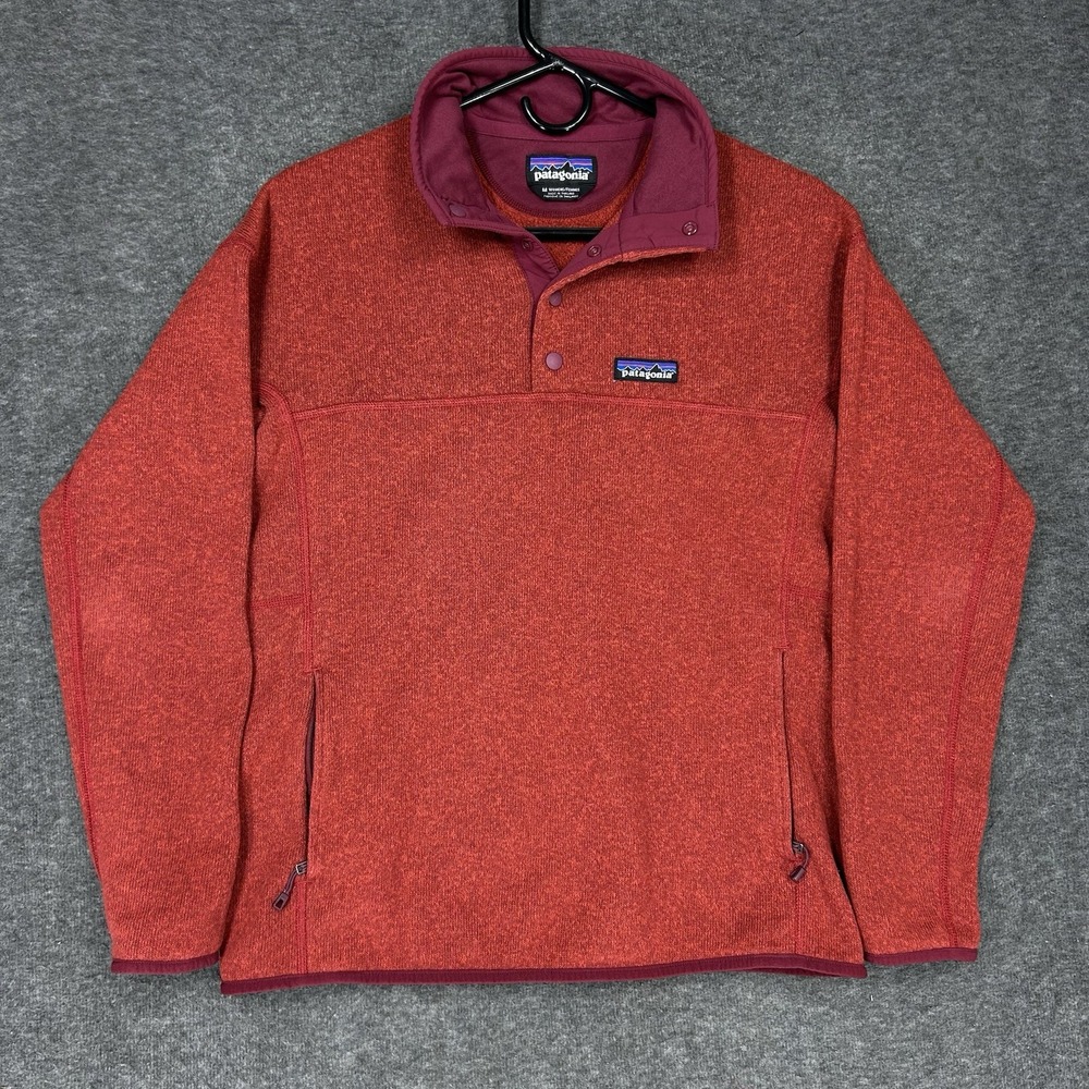 Patagonia Lightweight Better Sweater Marsupial Pullover Womens M Red Tomato